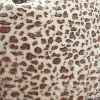 Snow Leopard Print Faux Animal Fur Luxury High Quality Bean Bag