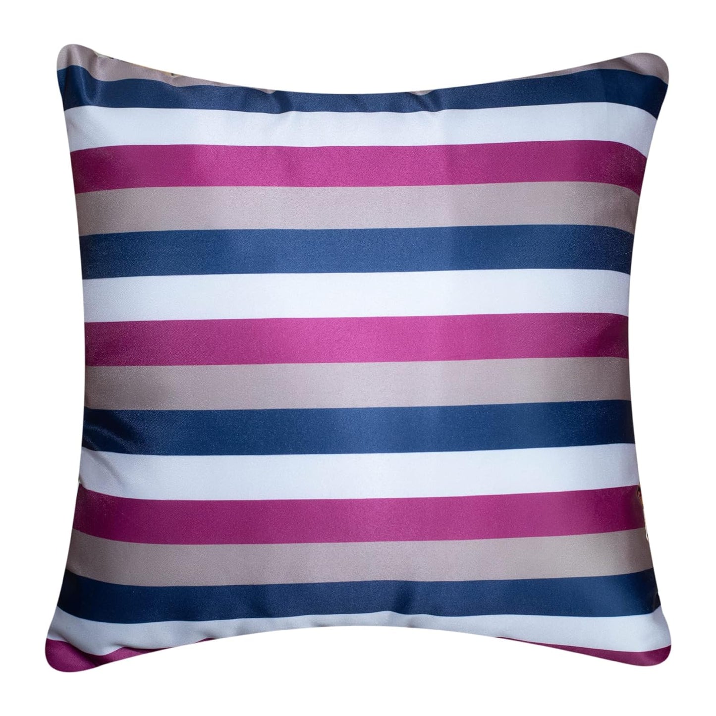 Premium Satin Cushion Cover Set of 5 - Purple - 16 x 16 Inches