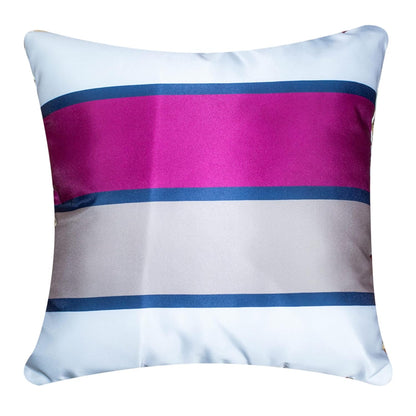 Premium Satin Cushion Cover Set of 5 - Purple - 16 x 16 Inches