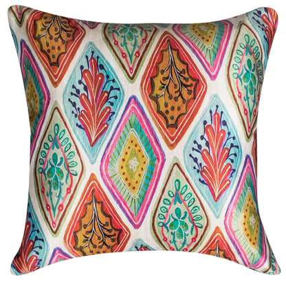 Premium Satin Cushion Cover Set of 5 - Multicolor - 16 x 16 Inches