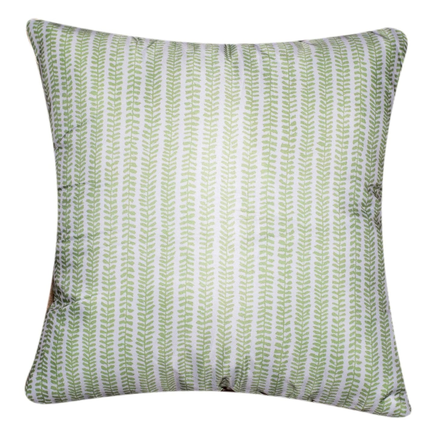 Premium Satin Cushion Cover Set of 5 - Green - 16 x 16 Inches