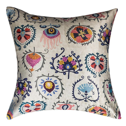 Premium Satin Cushion Cover Set of 5 - Multicolor - 16 x 16 Inches