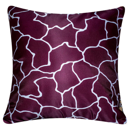 Premium Satin Cushion Cover Set of 5 - Mohagony - 16 x 16 Inches