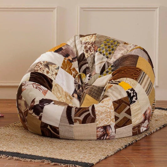 SANDY SERENE SACK - Luxury Statement Bean Bag | High Quality Designer Patchwork Bean Bag