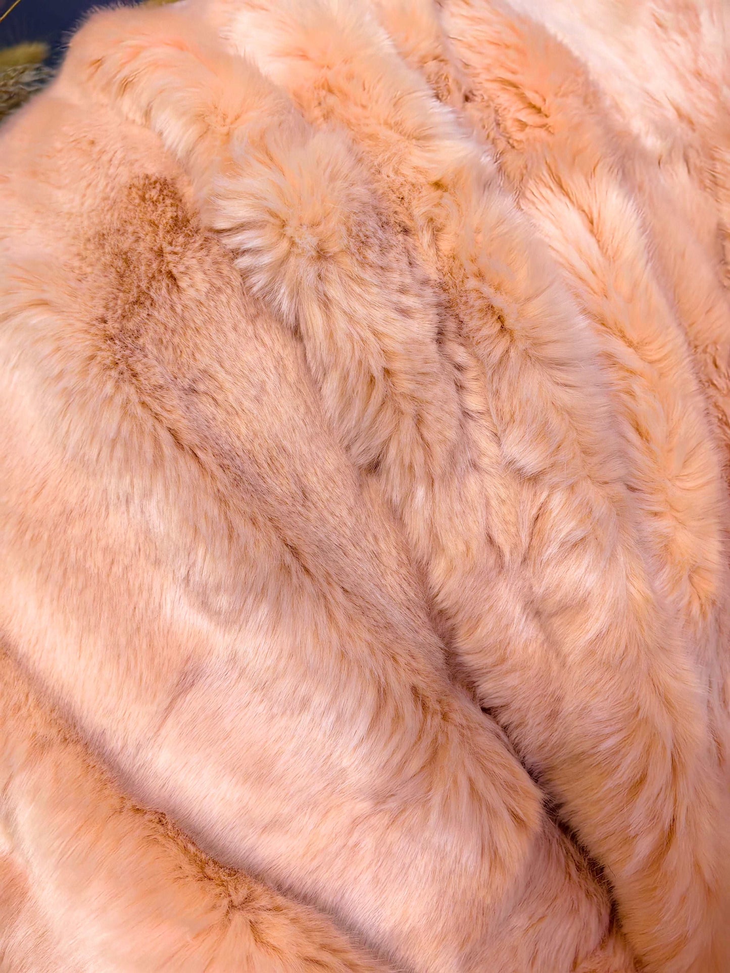 Peachy Love Sunrize Cozy Luxury Faux Fur High Quality Bean Bag