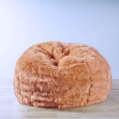 Peachy Love Sunrize Cozy Luxury Faux Fur High Quality Bean Bag