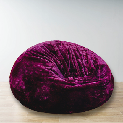 Purple Heavy Luxury Faux Fur High Quality Bean Bag